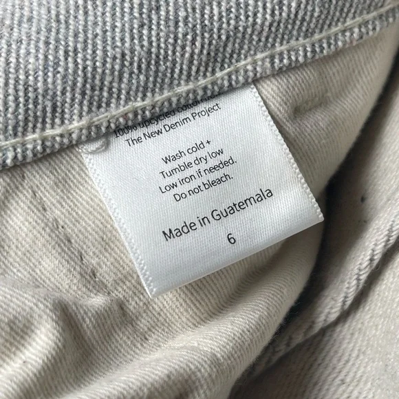 Soluna Collective Denim Pants Grey Adjustable Size 6 Upcycled Cotton Relaxed Fit - Picture 13 of 13